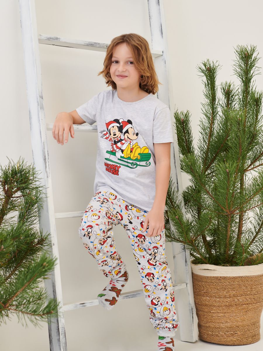 Mickey Mouse pyjama set - light grey - SINSAY