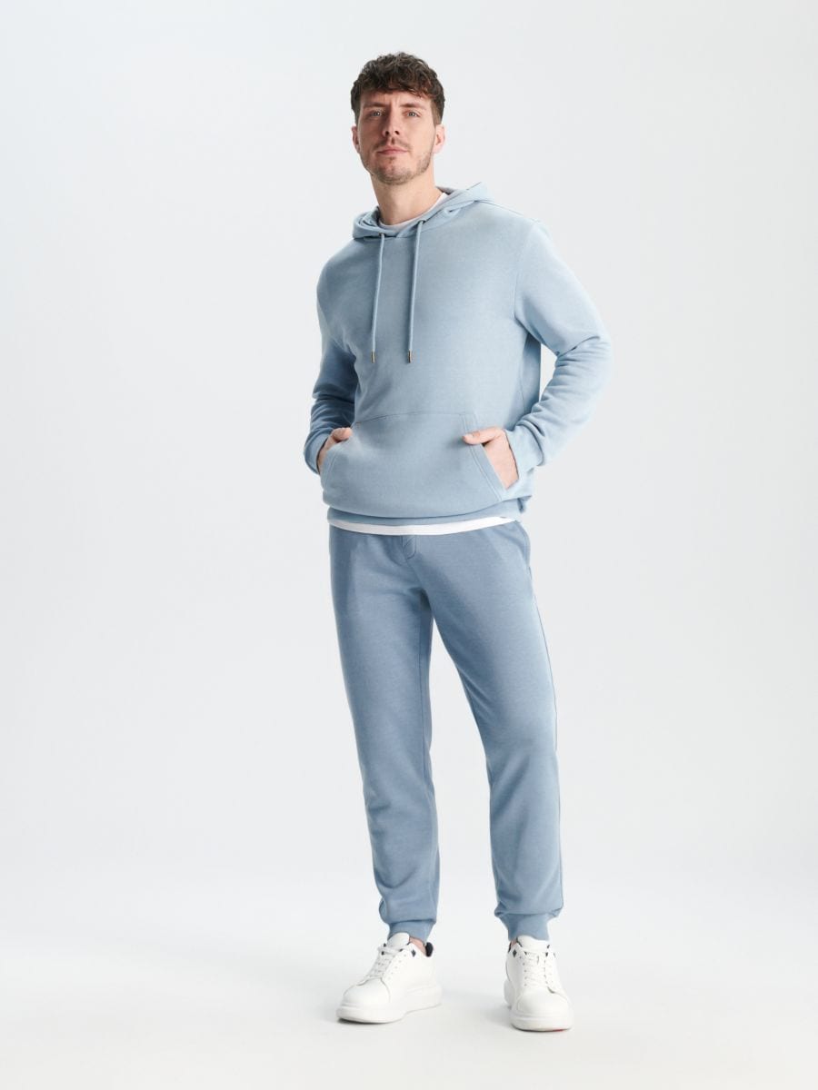 Pantaloni sport jogger - albastru-pal - SINSAY