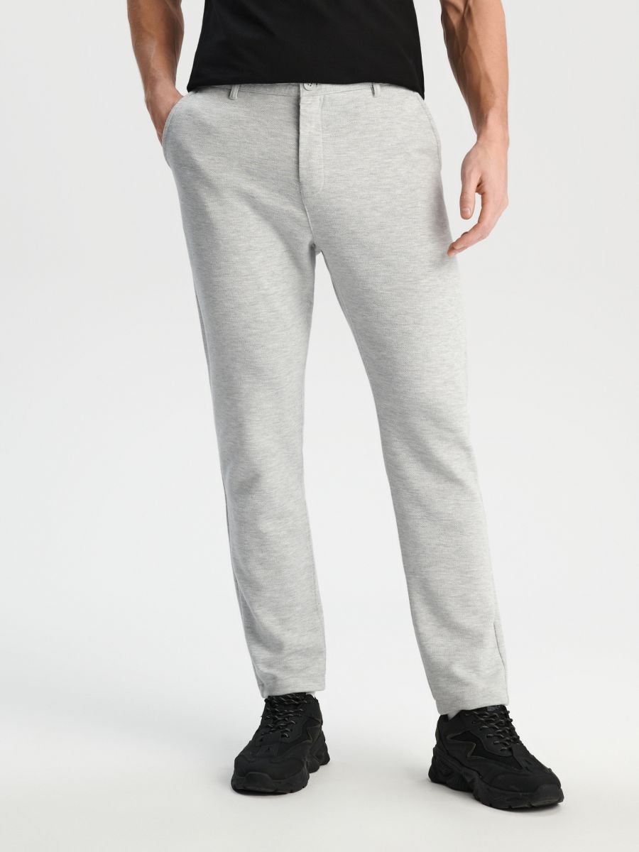 Pantaloni slim - grigio chiaro - SINSAY