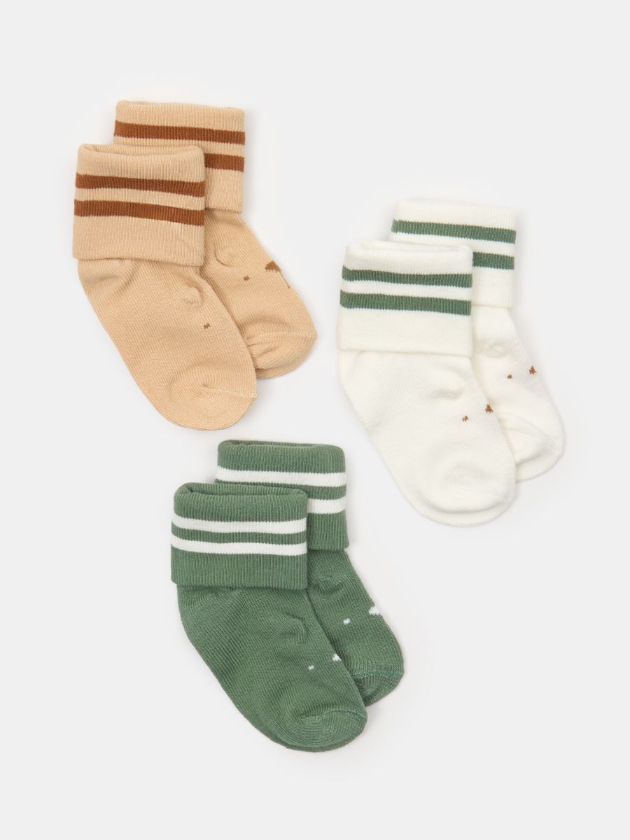 Set de 3 perechi de șosete pentru bebeluși - multicolor - SINSAY