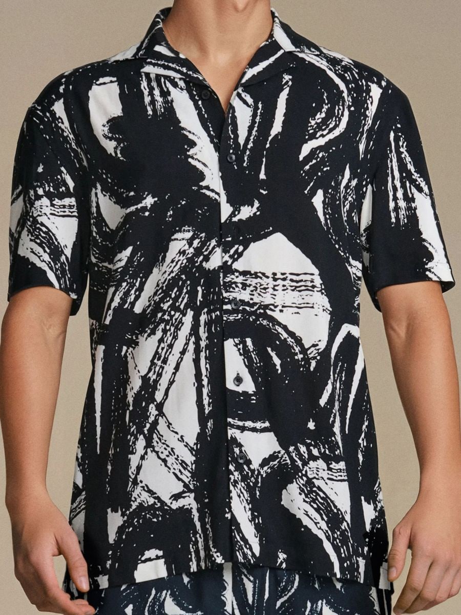Bluse aus Viskose - Schwarz - SINSAY