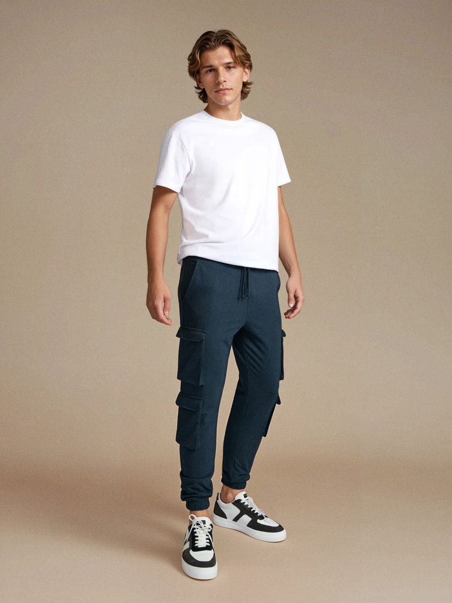 Cargo jogger pantalone - green spruce - SINSAY