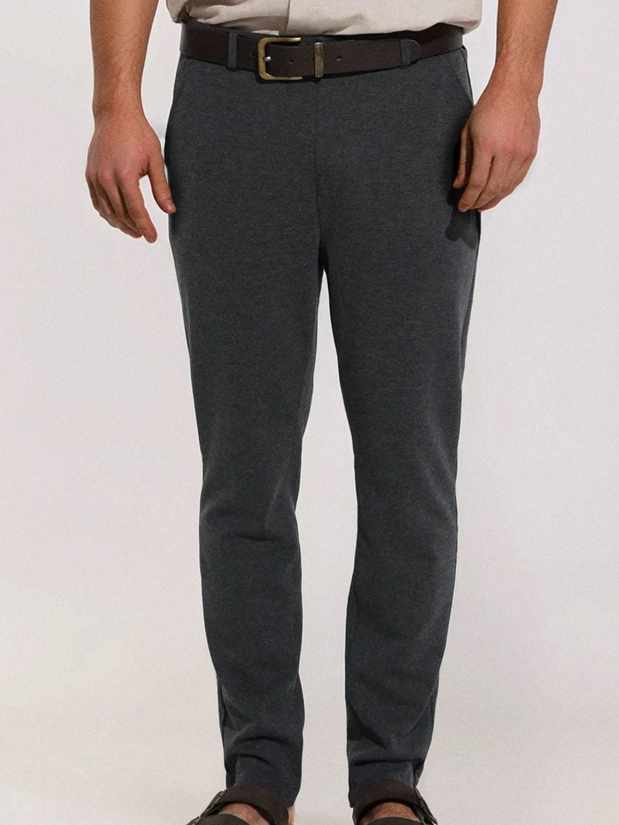 Püksid slim fit - must - SINSAY