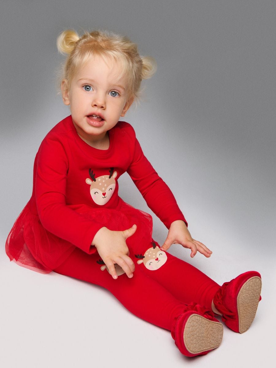 Komplet iz džersija - rdeča - SINSAY