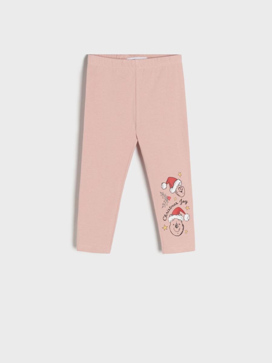 Winnie the Pooh leggings - pastel pink - SINSAY