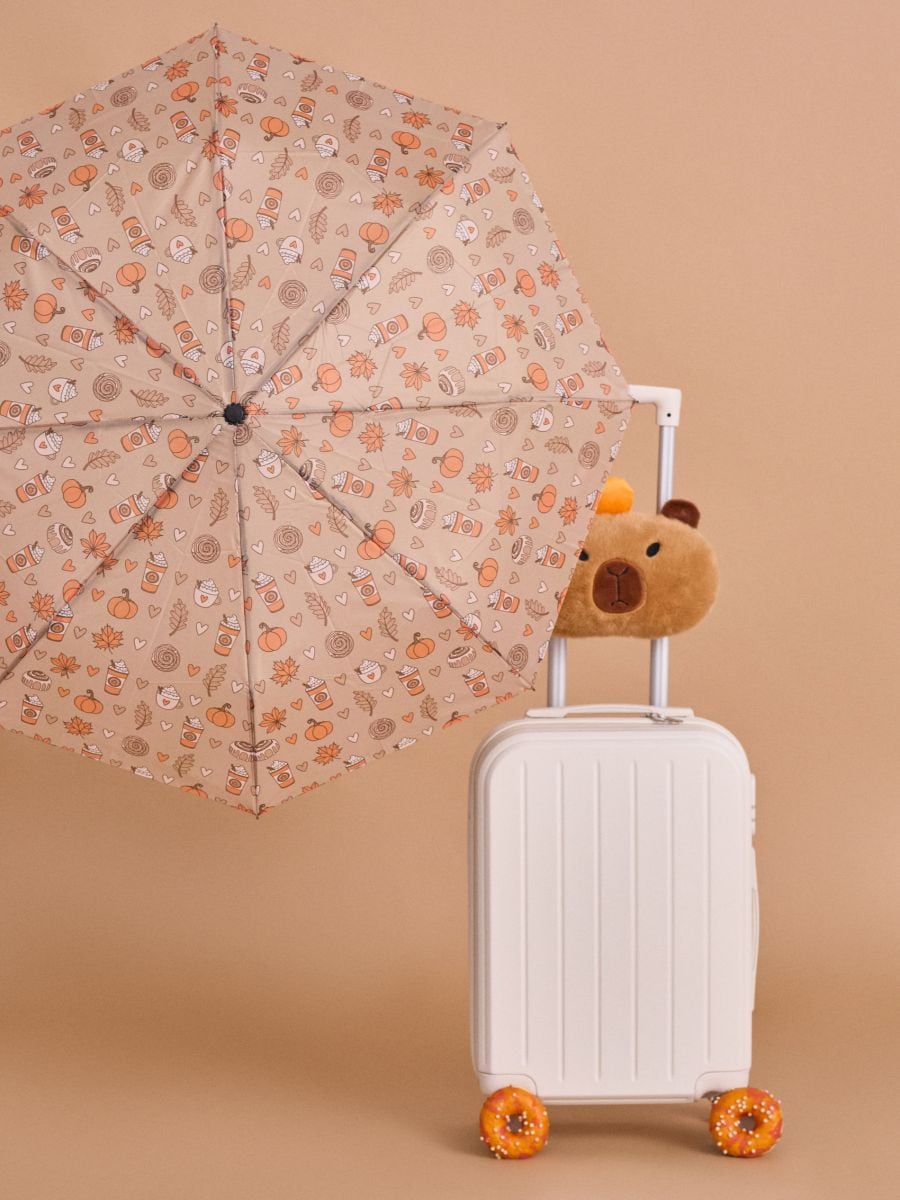 Parasol w motywie jesiennym - wielobarwny - SINSAY
