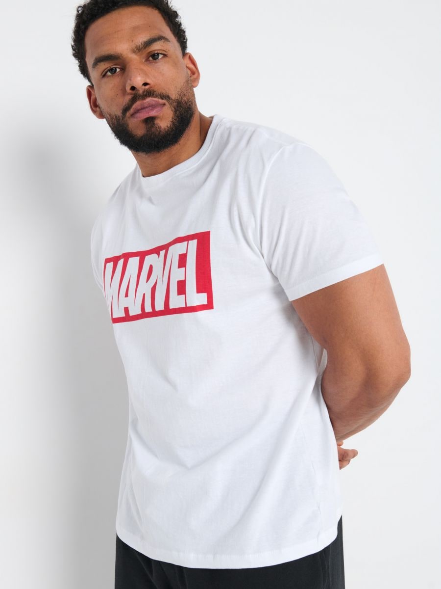 Tricou Marvel - alb - SINSAY