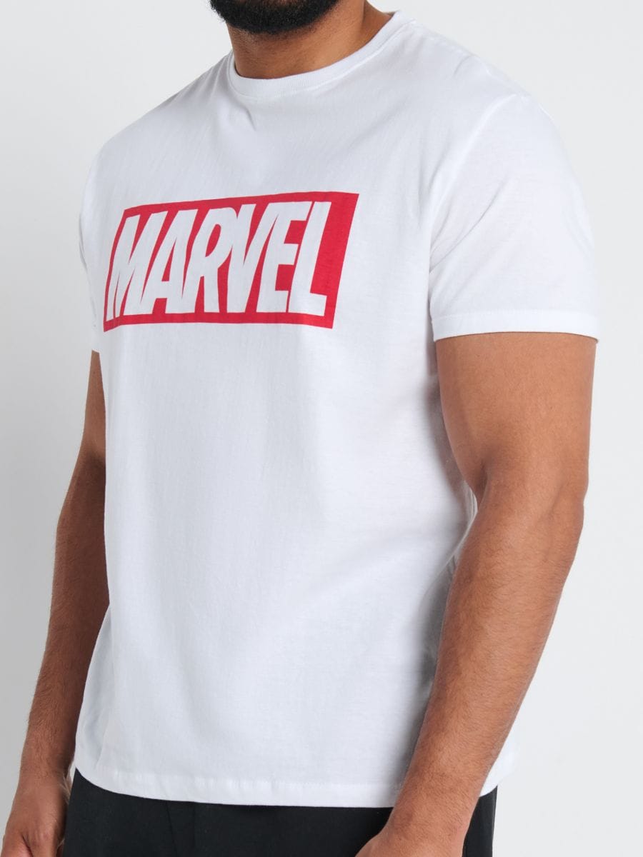 Koszulka Marvel - biały - SINSAY