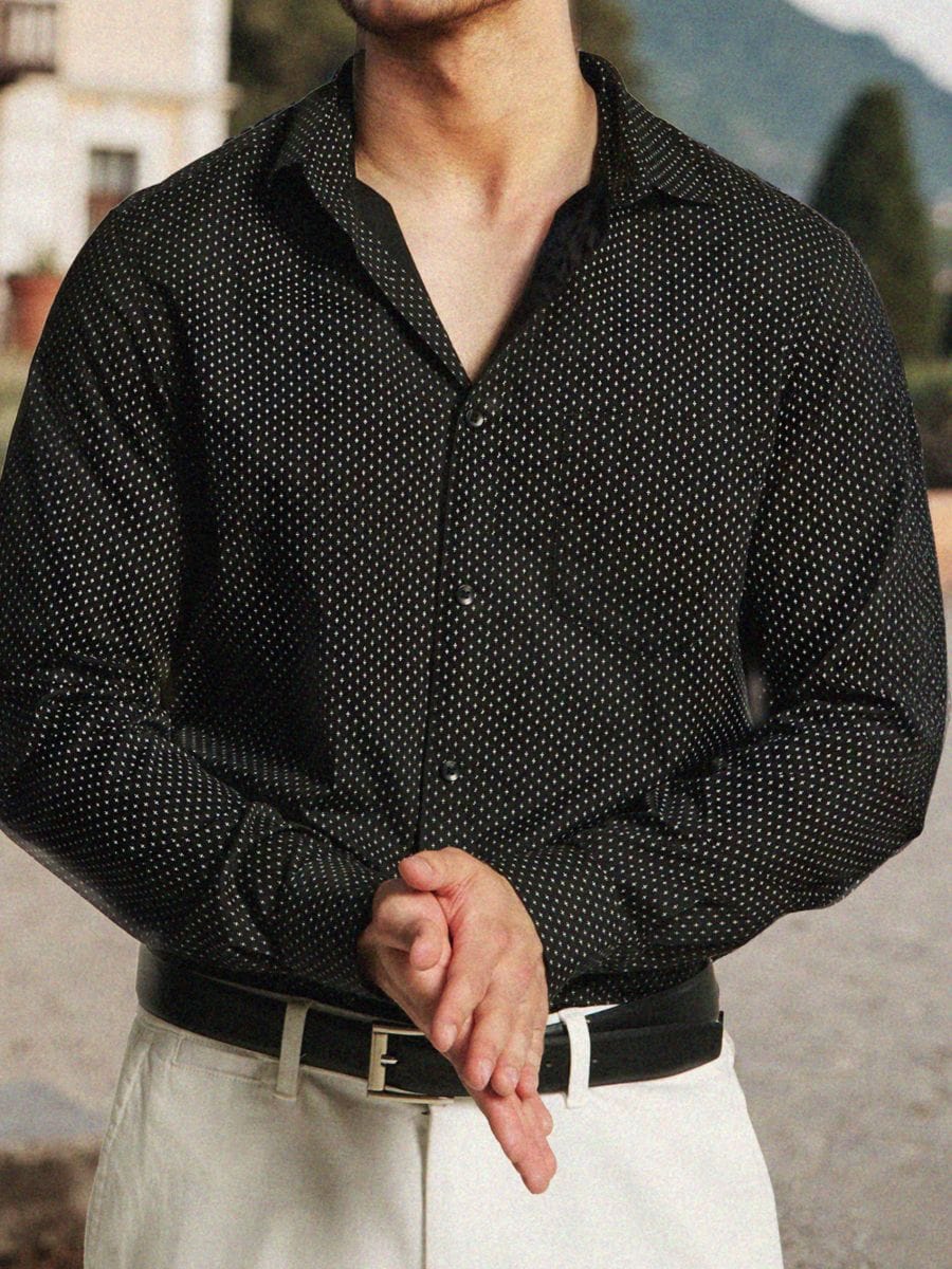 Koszula regular fit - czarny - SINSAY