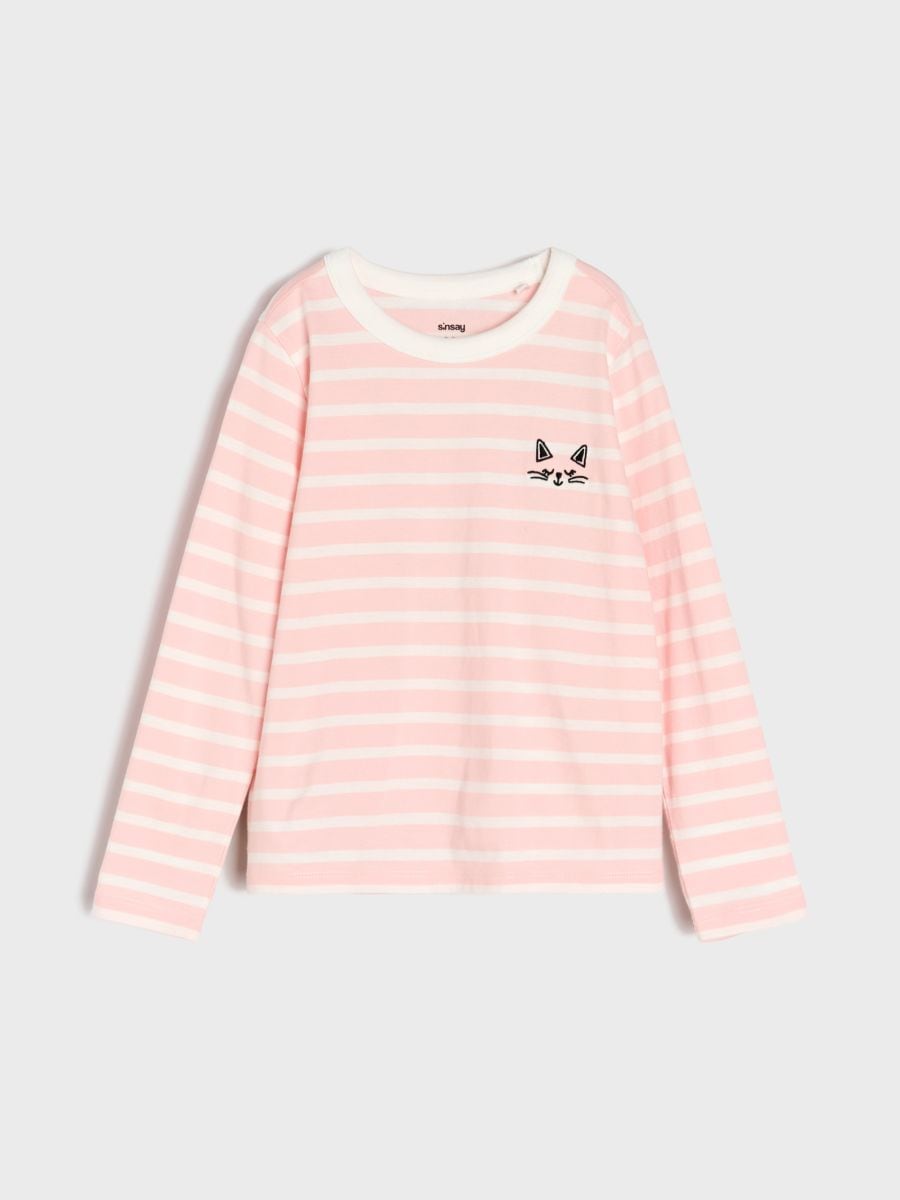 Maglietta a maniche lunghe - rosa - SINSAY
