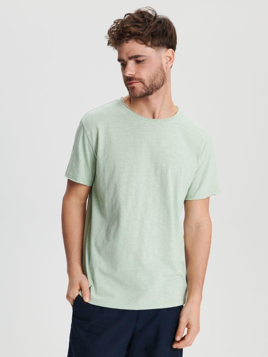 Тениска - ментовозелено - SINSAY