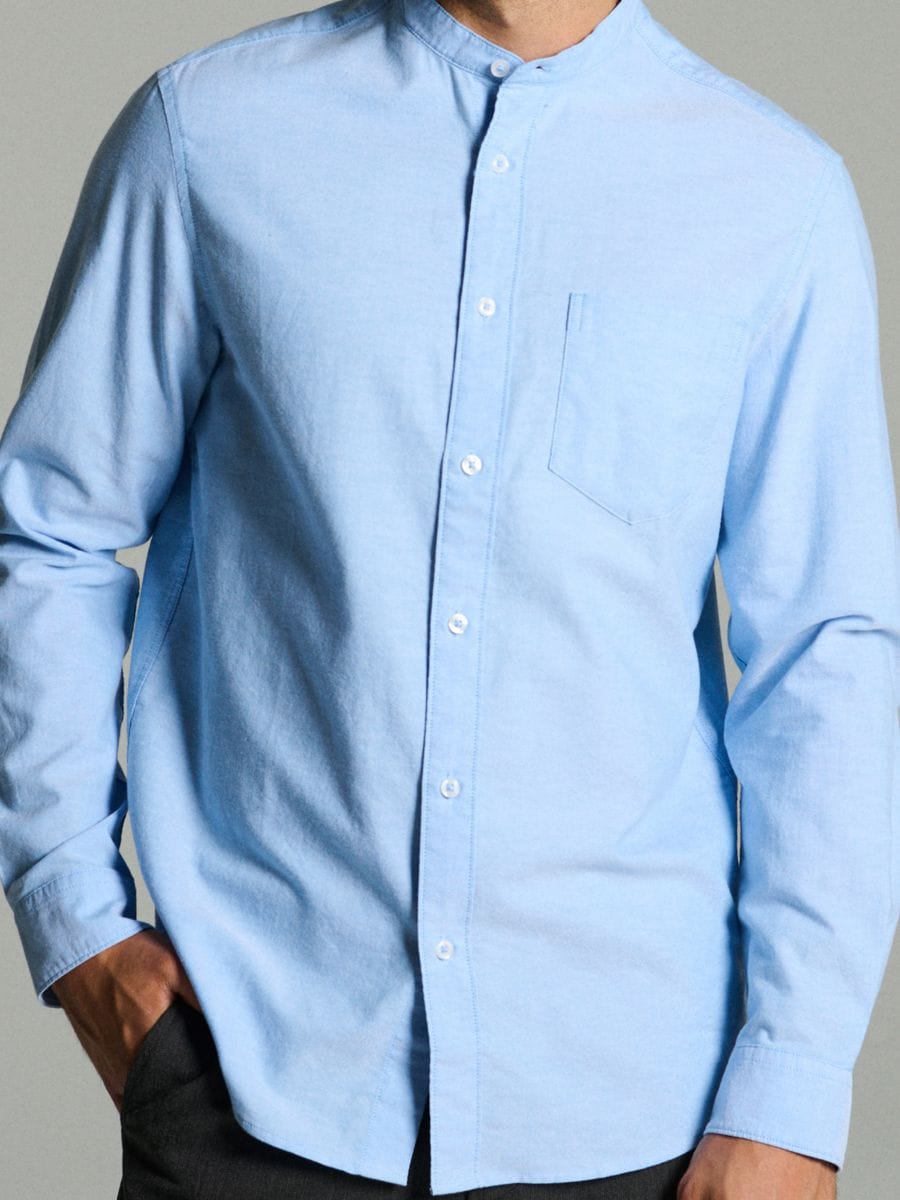 Бавовняна сорочка regular fit - light blue - SINSAY