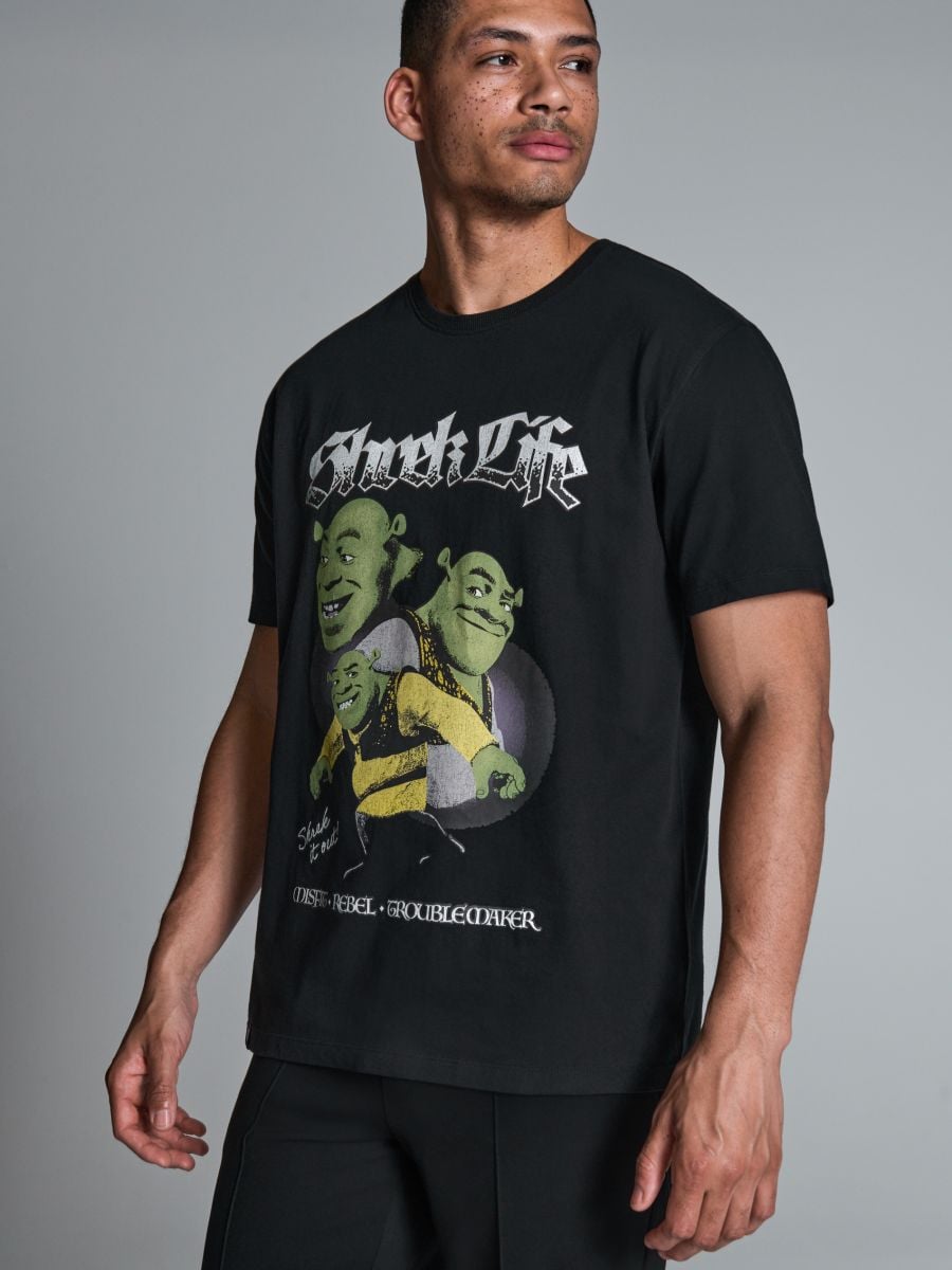T-krekls Shrek - melns - SINSAY