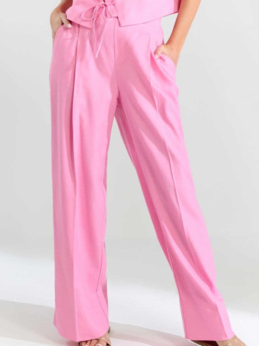 Wide leg pantalone - roze - SINSAY