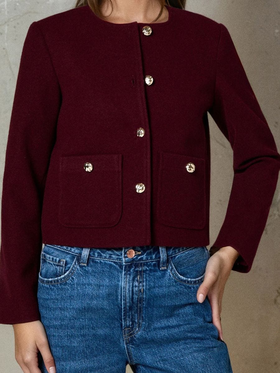 Jakna za prelazno vreme - maroon - SINSAY