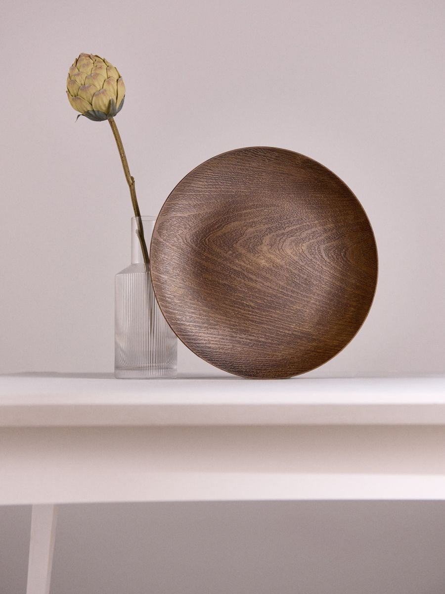 Kulatá dekorativní tác - béžová - SINSAY