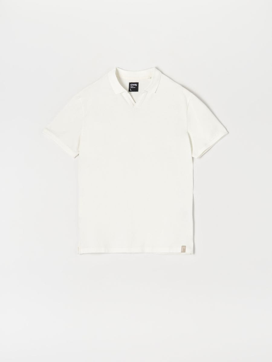 Polo krekls - krēmkrāsa - SINSAY