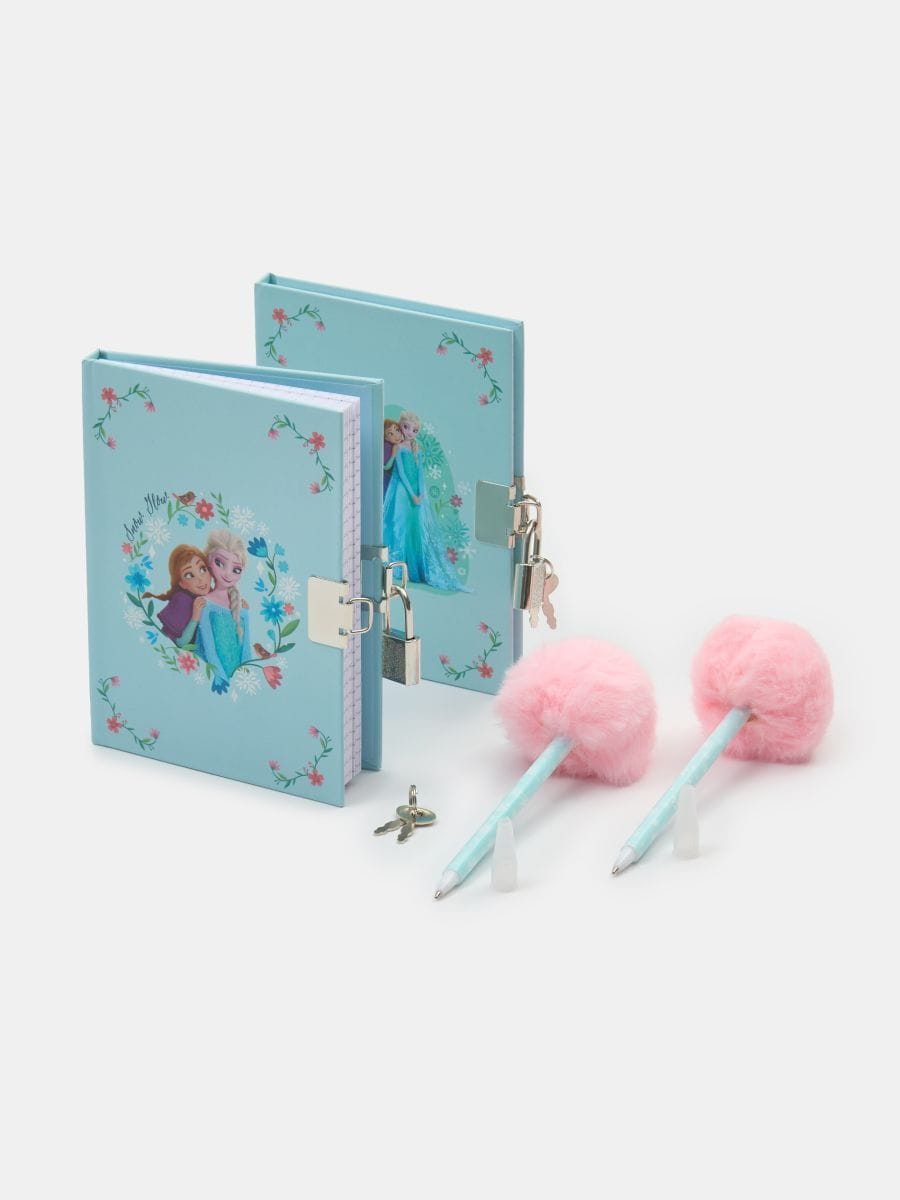 Набір щоденників з ручками Frozen - light blue - SINSAY