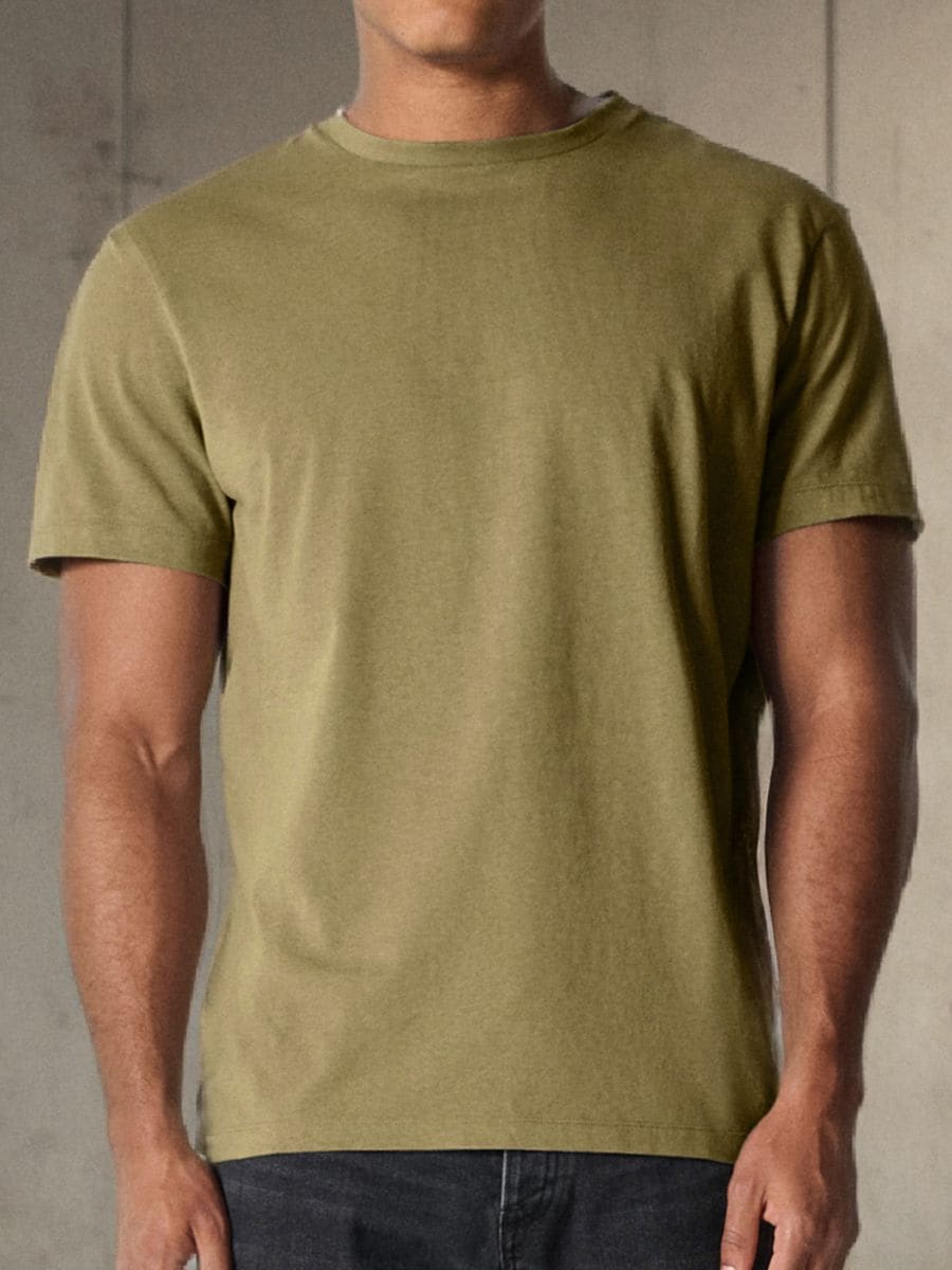 Tricou cu mânecă scurtă - kaki - SINSAY