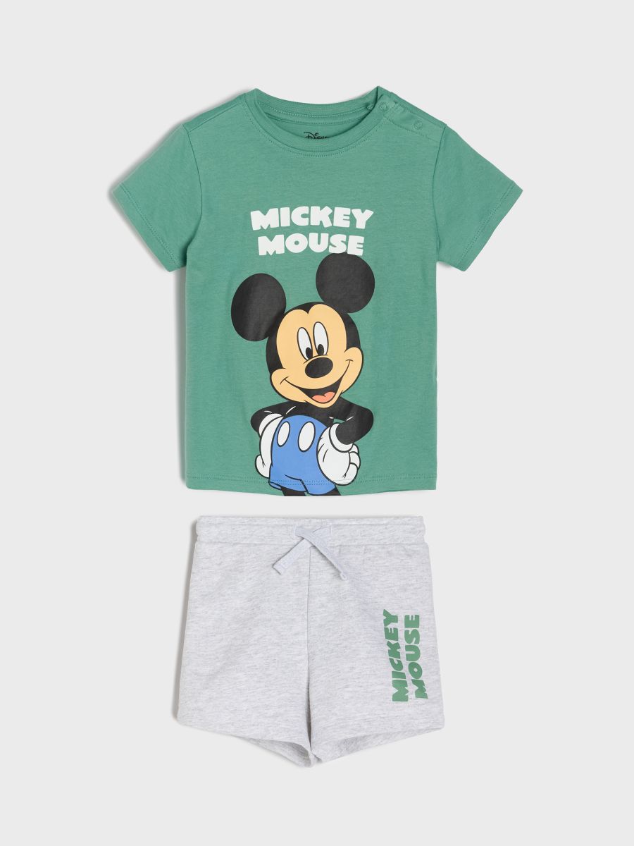 Komplet iz džersija Mickey Mouse - green spruce - SINSAY