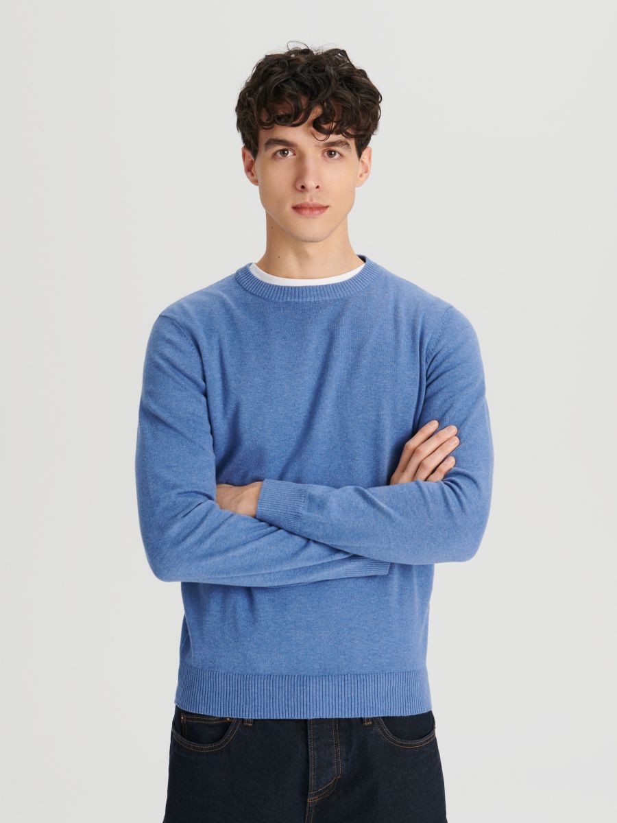 Sweter - niebieski - SINSAY