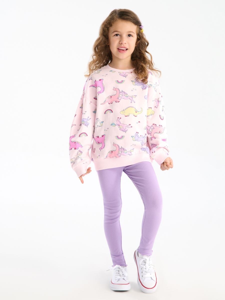 Set con felpa e leggings - multicolor - SINSAY