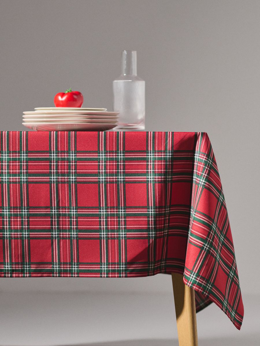 Karirani stolnjak - crvena - SINSAY