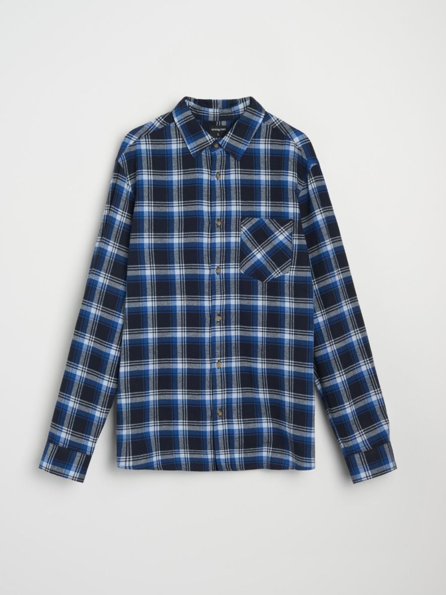 Koszula z długim rękawem - niebieski - SINSAY