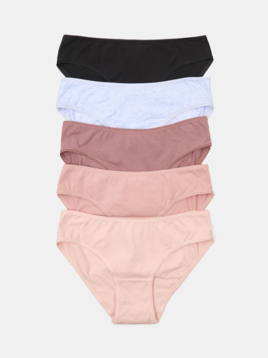 Majtki figi classic 5 pack - wielobarwny - SINSAY