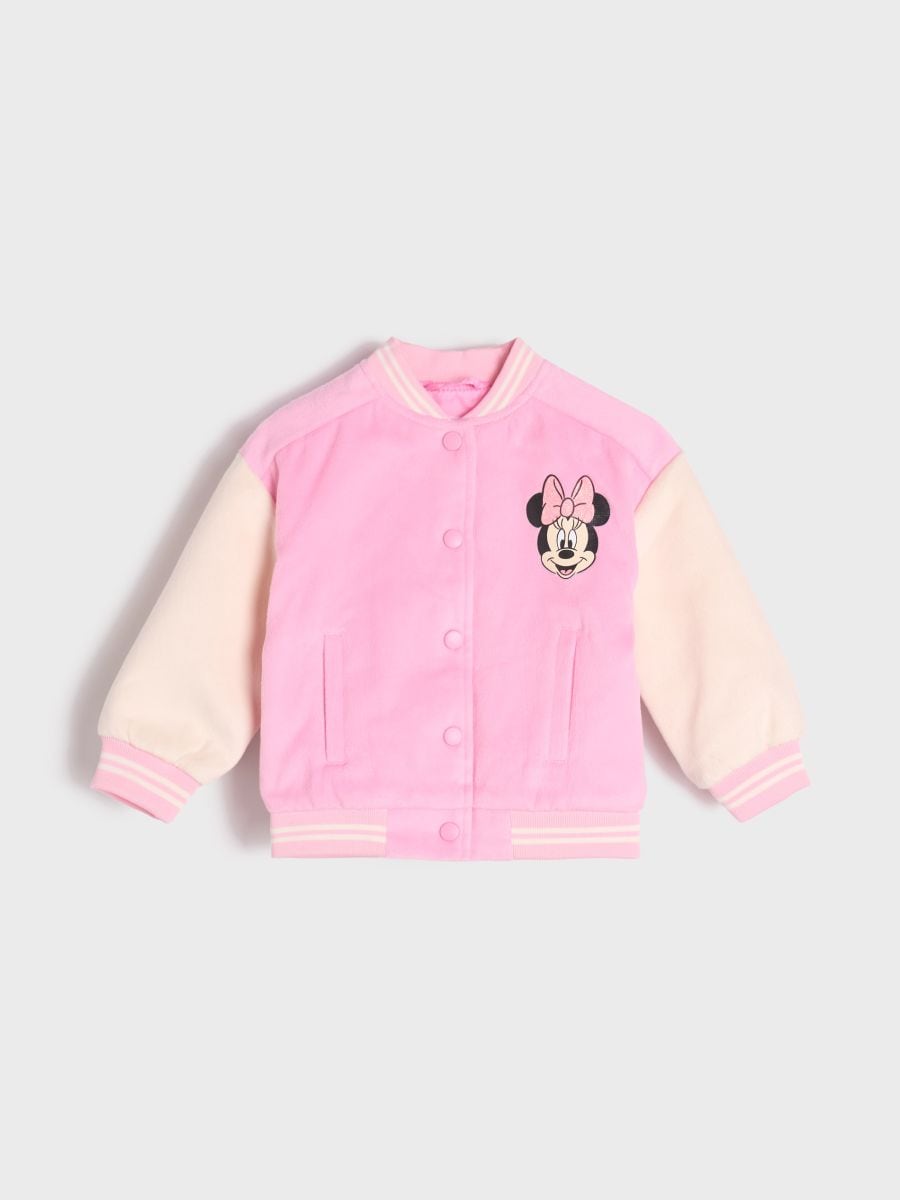 Bomber jakna Minnie Mouse - pastelnoružičasto - SINSAY