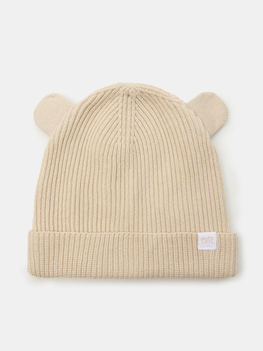 Čepice beanie - béžová - SINSAY