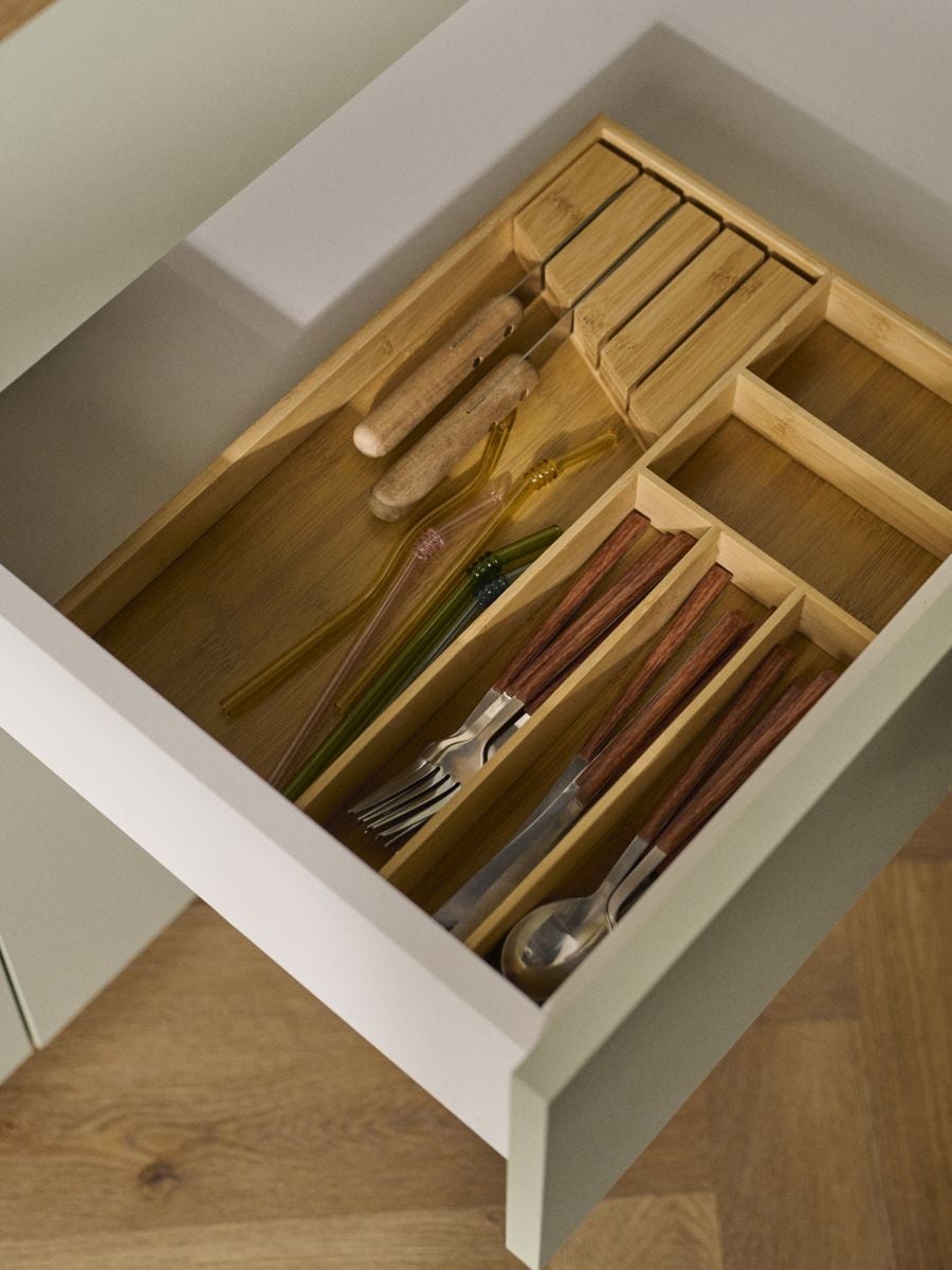 Organizator pentru tacâmuri pentru sertar - bej - SINSAY