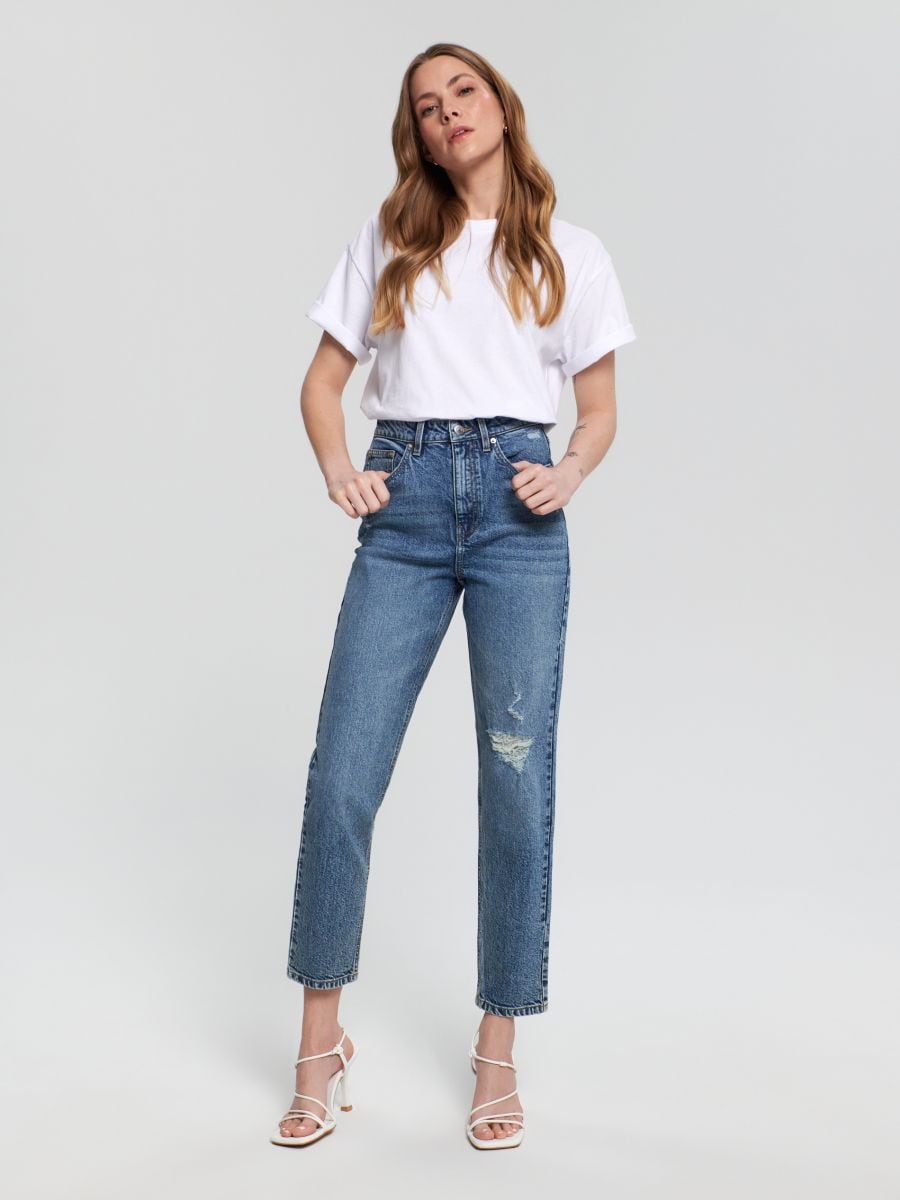 Buy online Women's Plain Mom Fit Jeans from Jeans & jeggings for Women by  Showoff for ₹1079 at 70% off | 2024 Limeroad.com