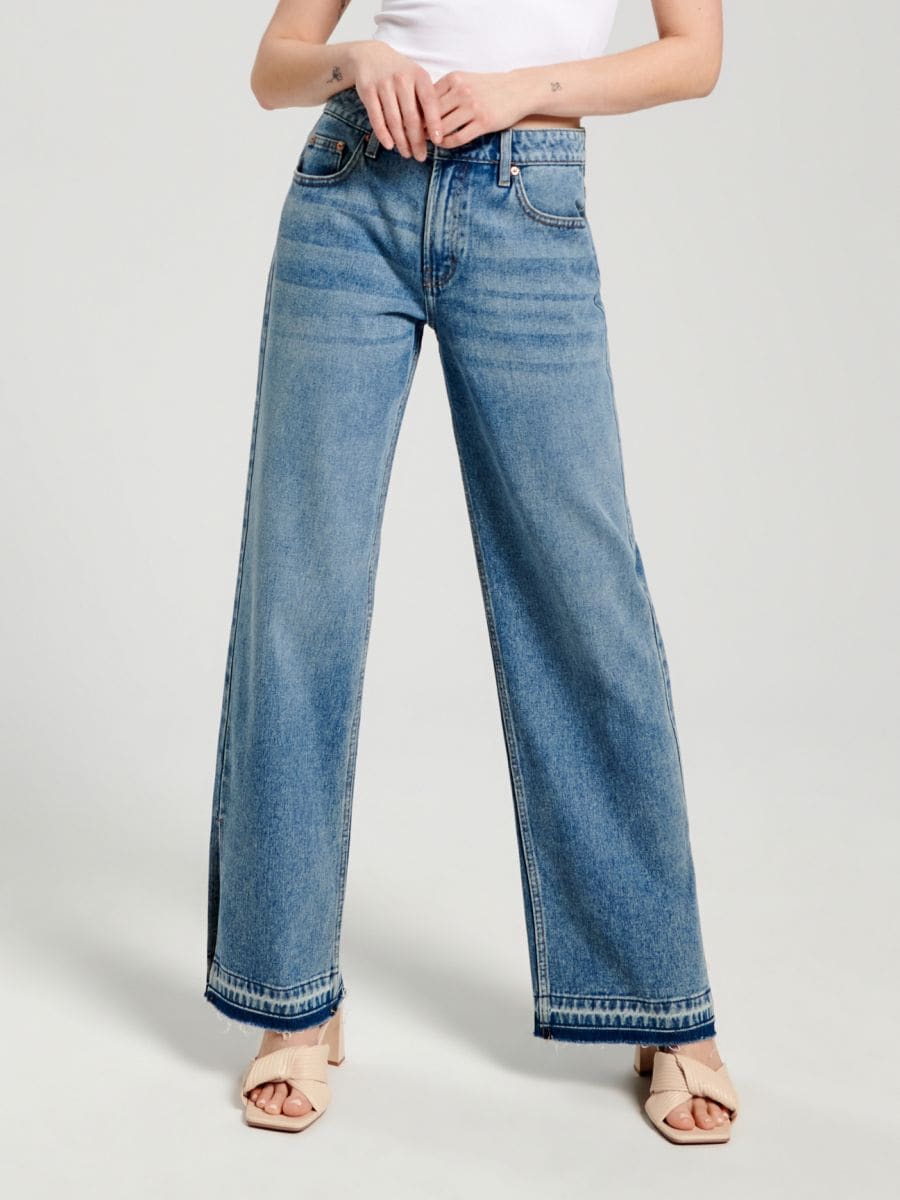 Mid rise straight jeans - blue jeans - SINSAY