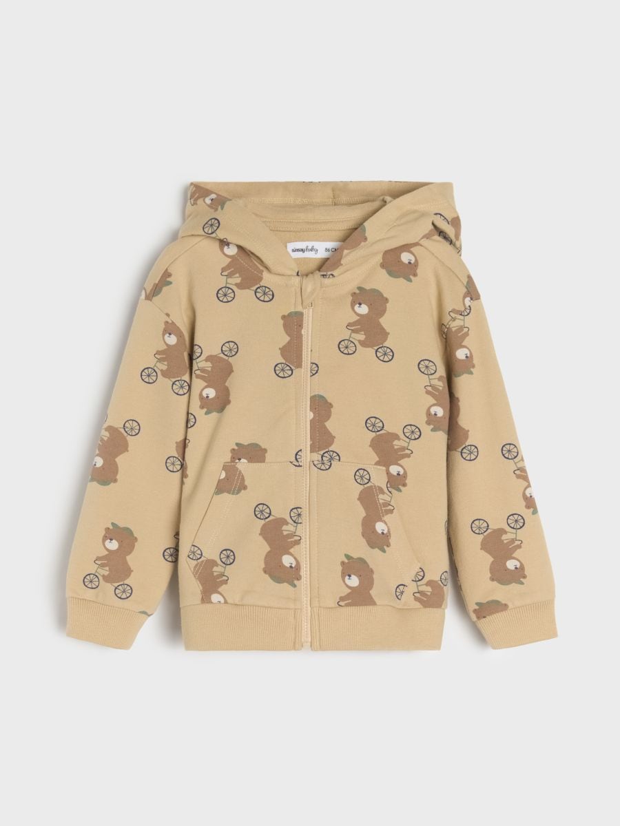 Bluza z kapturem - kremowy - SINSAY