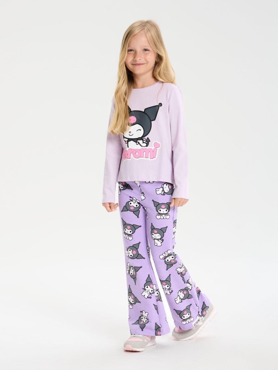 Pantaloni flare Kuromi - giacinto - SINSAY