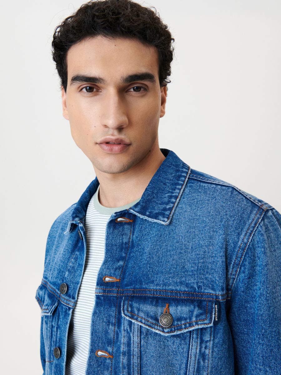 Τζιν τζάκετ - μπλε τζιν - SINSAY