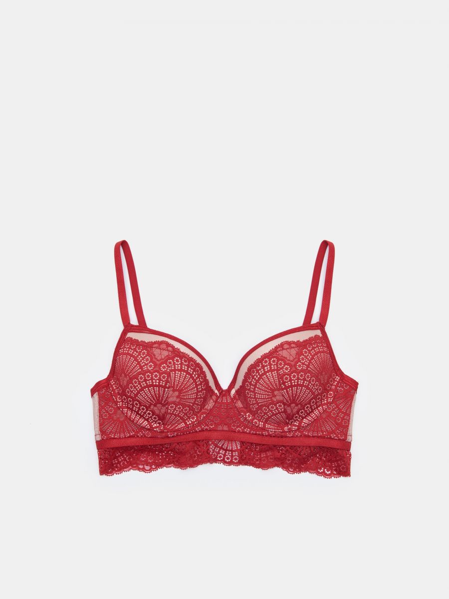 Lace push up bra Color red - SINSAY - 1189B-33X