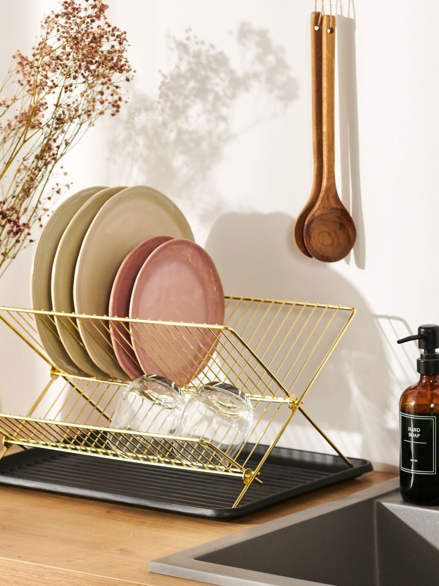Dish drainer gold best sale