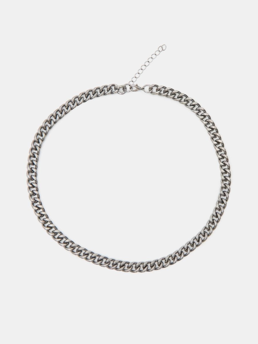 Ланцюжок намисто типу панцерка - срібний - SINSAY