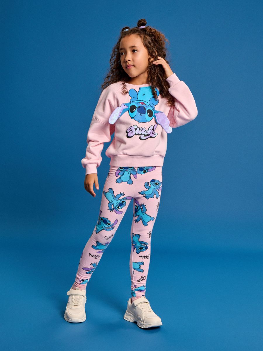 Pamut leggings Stitch - pasztellpink - SINSAY