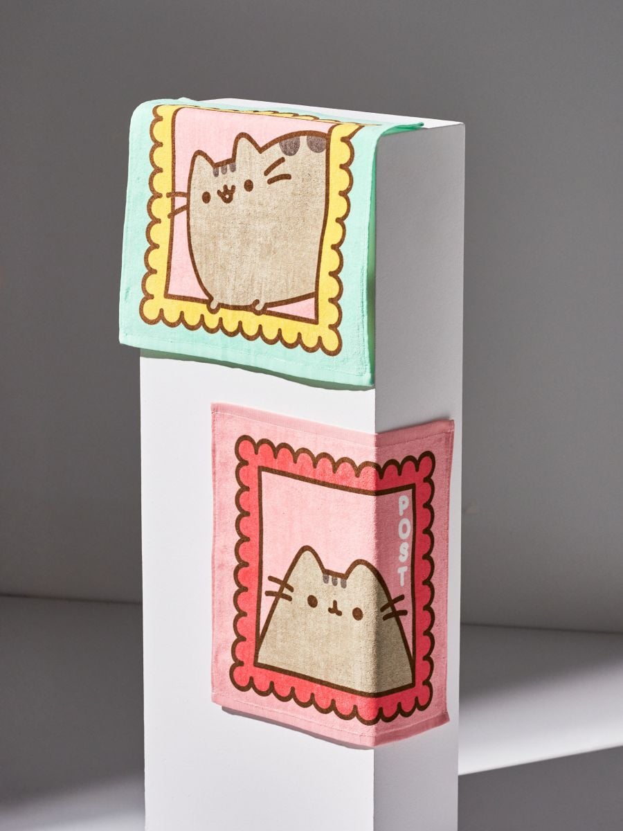 Pamut törölköző 2 db Pusheen - többszínű - SINSAY