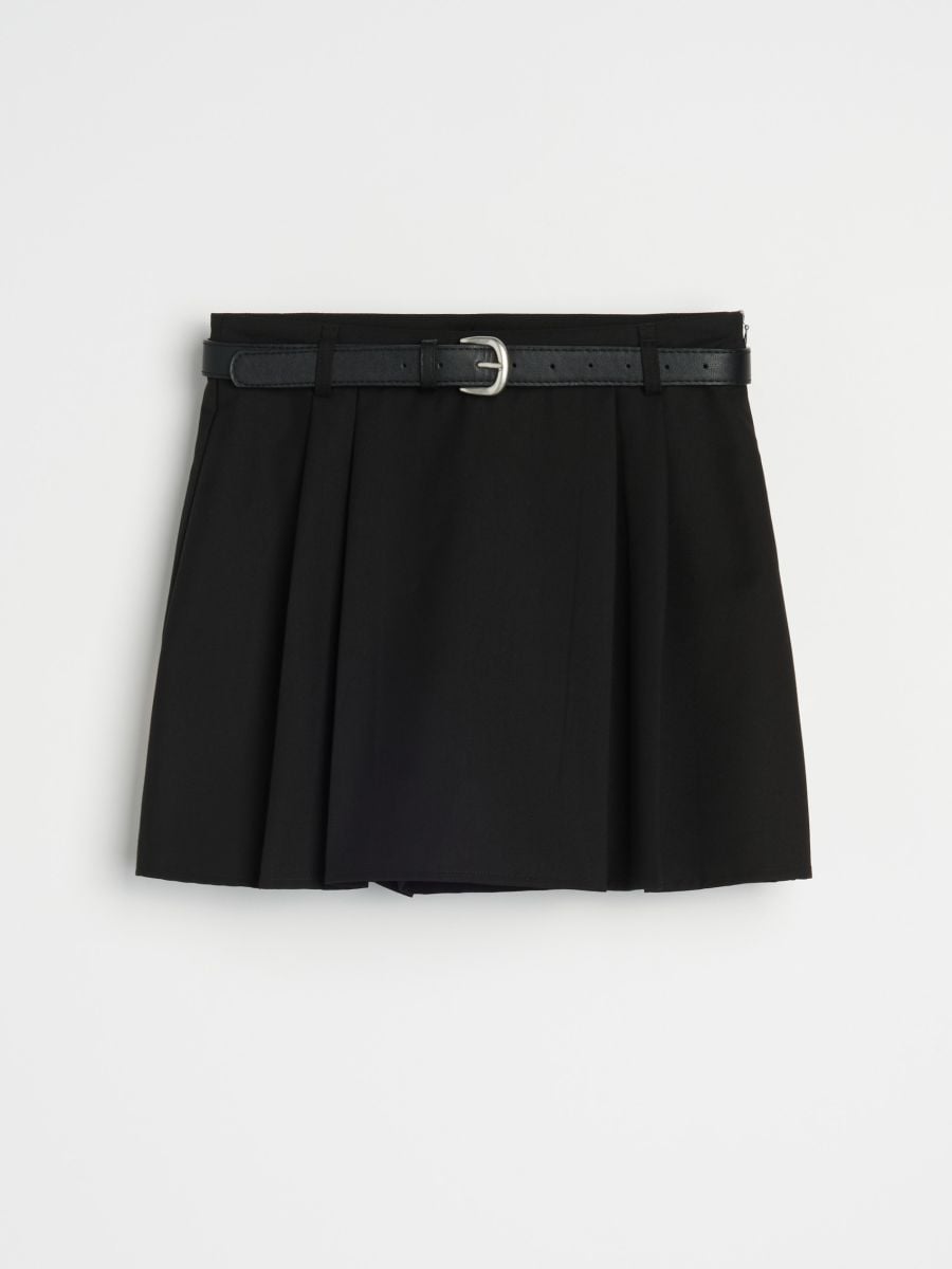 Pantaloni scurți cu cordon - negru - SINSAY