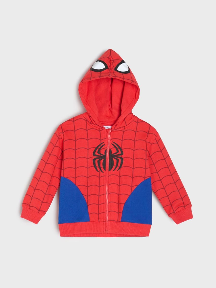 Bluza z kapturem Spider-Man - czerwony - SINSAY