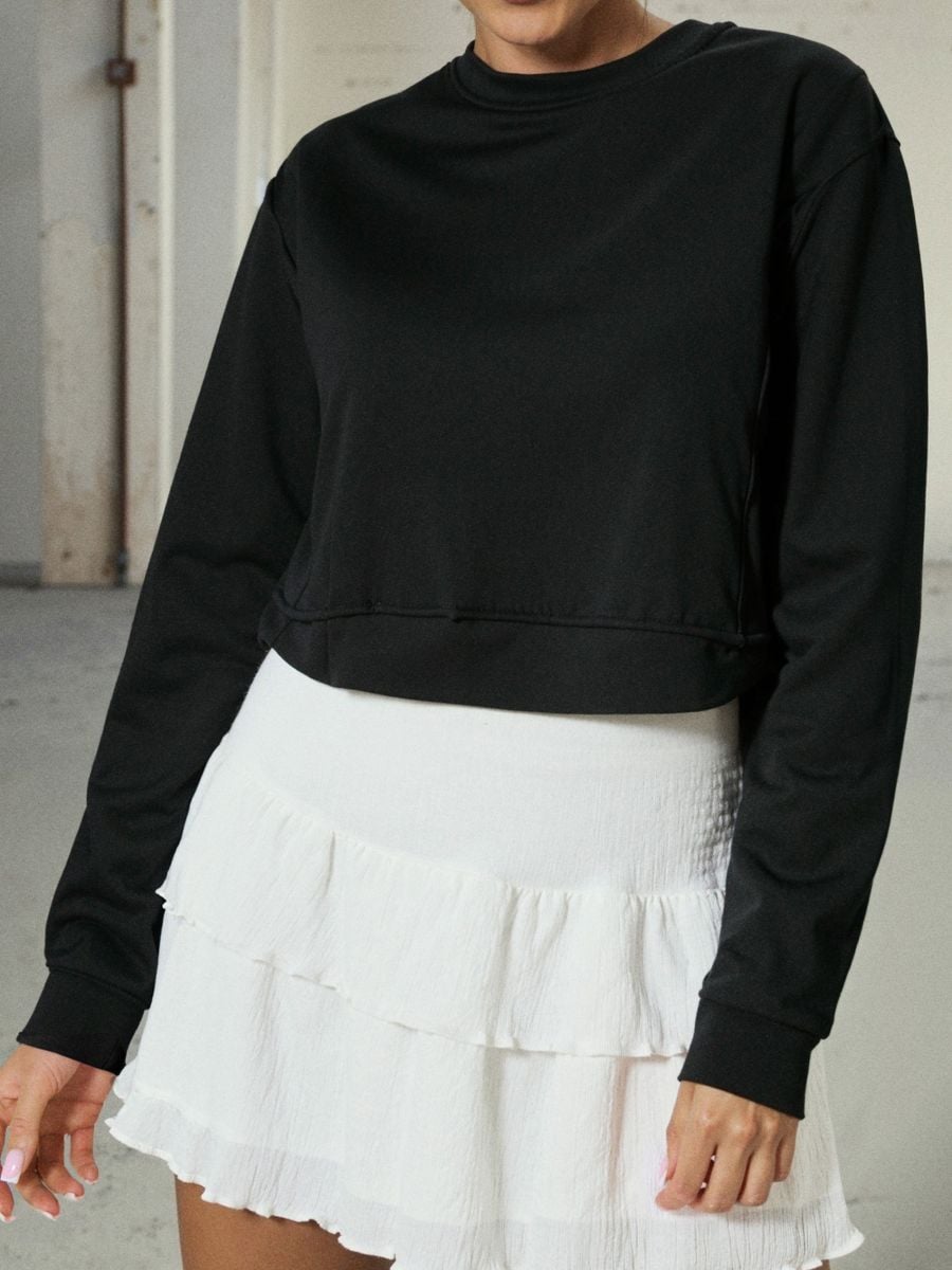 Bluza basic - czarny - SINSAY