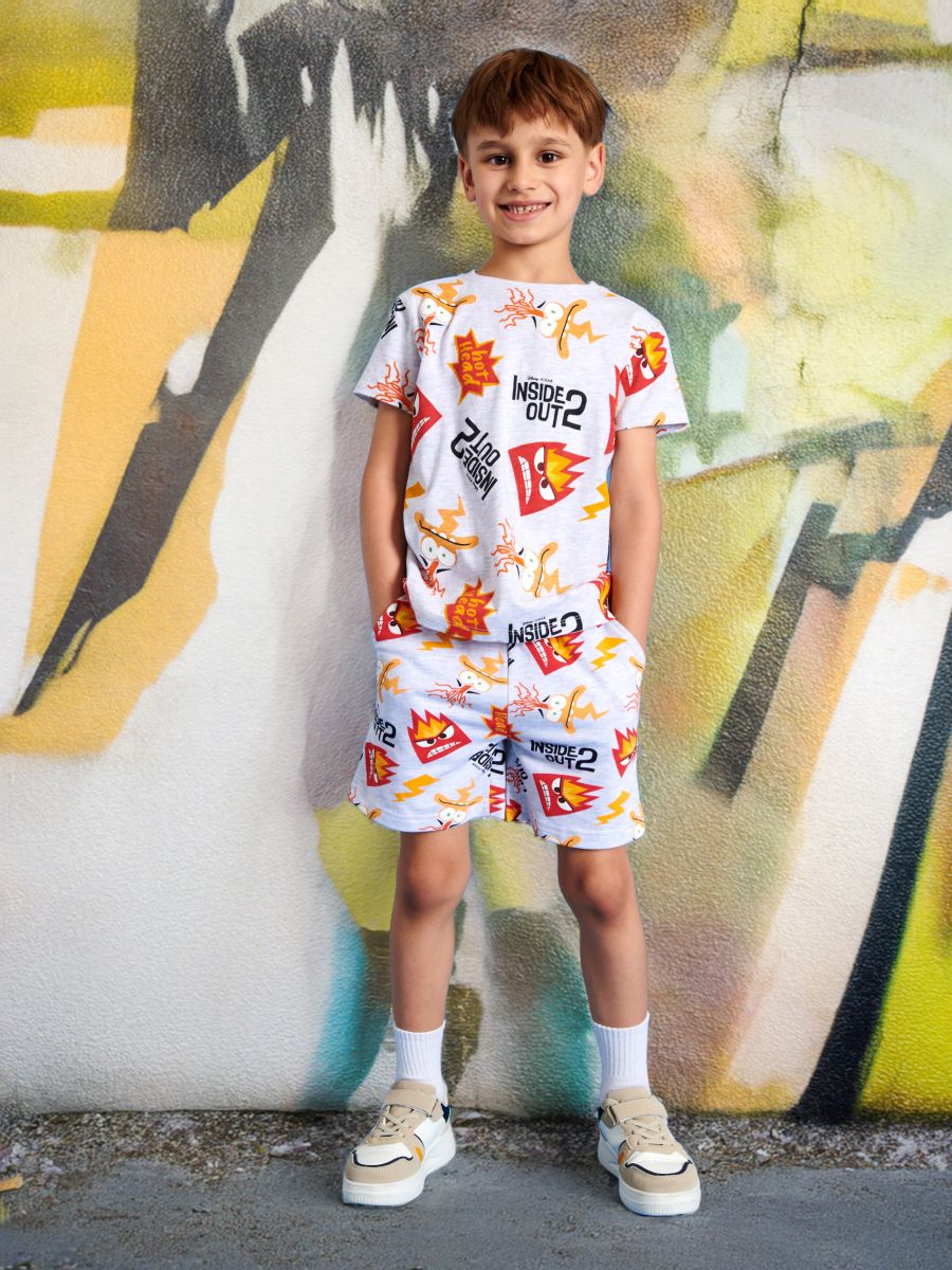 Lühikesed püksid Inside Out 2 - helehall - SINSAY