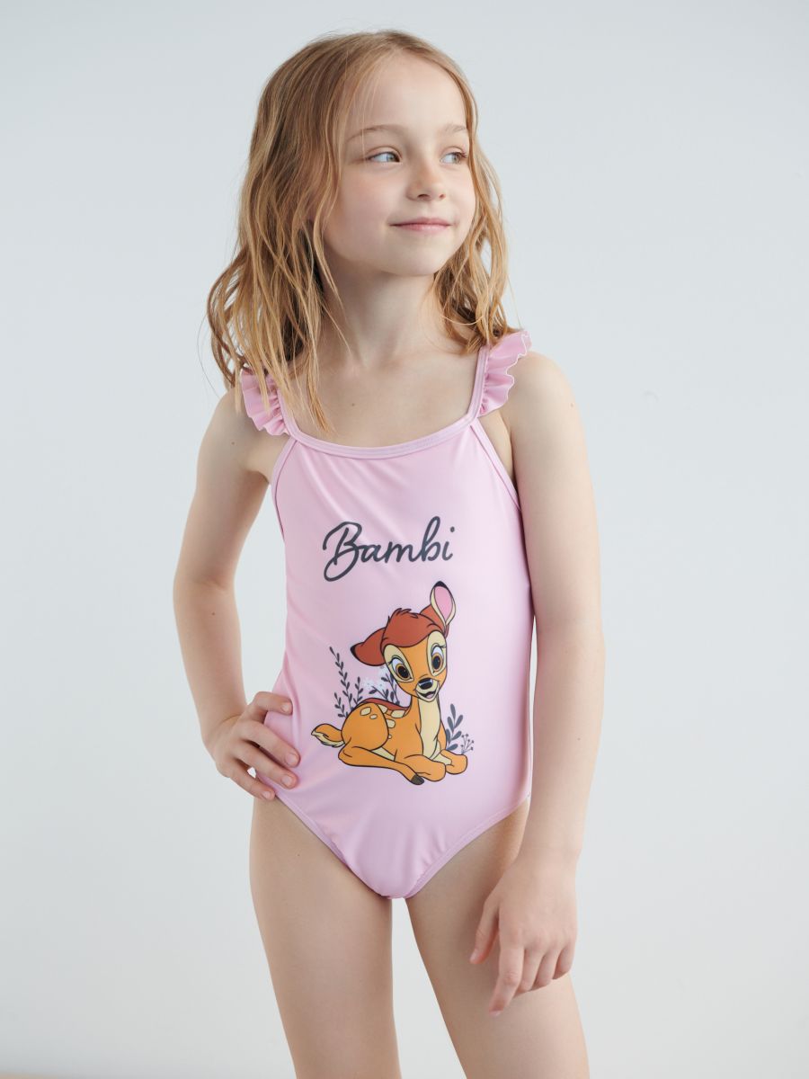 Bambi one piece swimsuit Color dusty rose - SINSAY - 1392J-39X