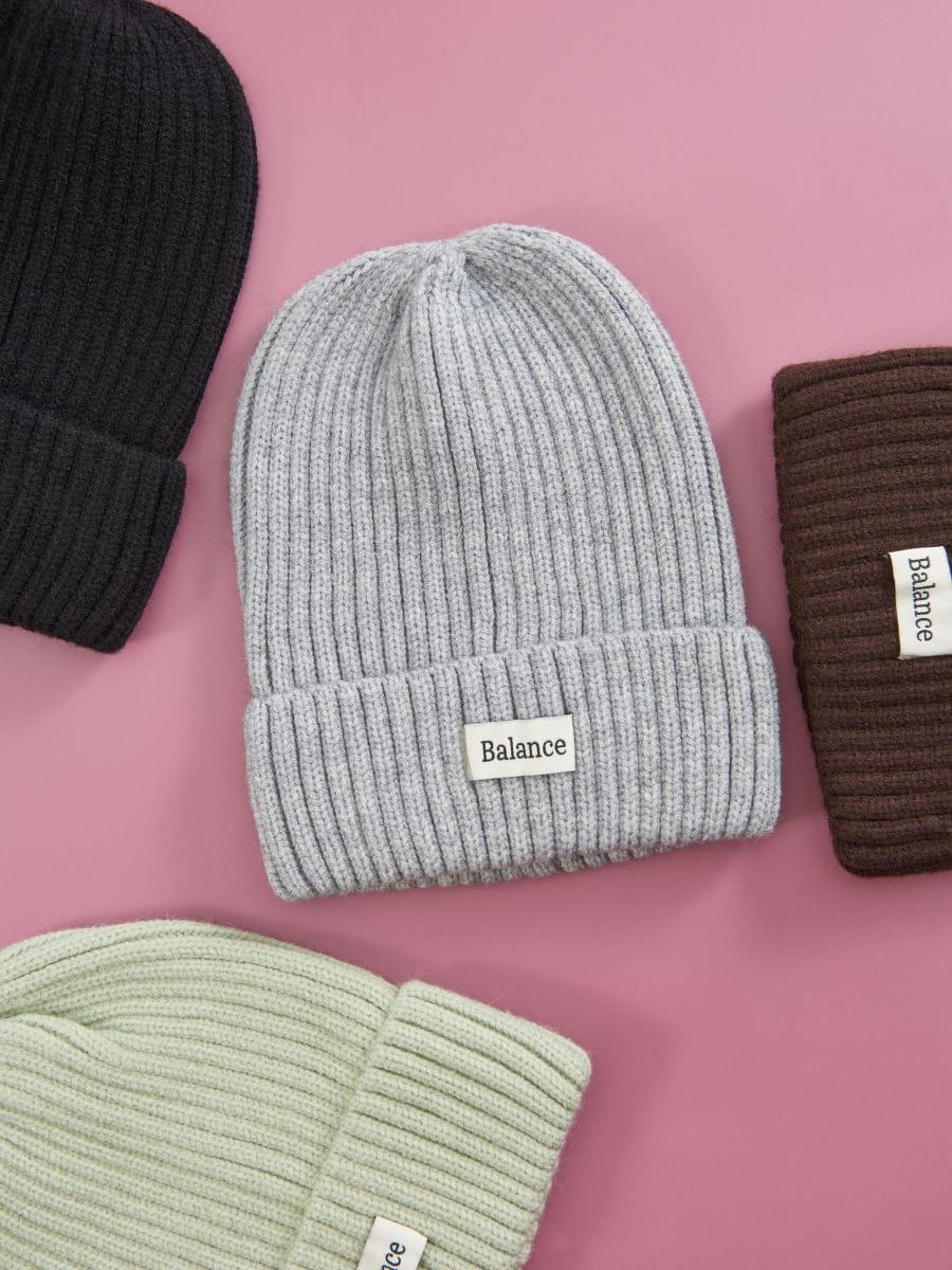 Kapa beanie - svetlo siva - SINSAY