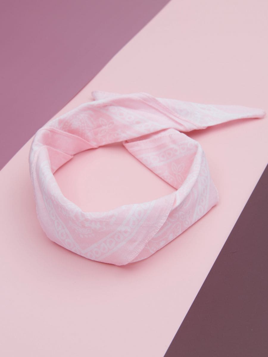 Kerchief - pastel pink - SINSAY
