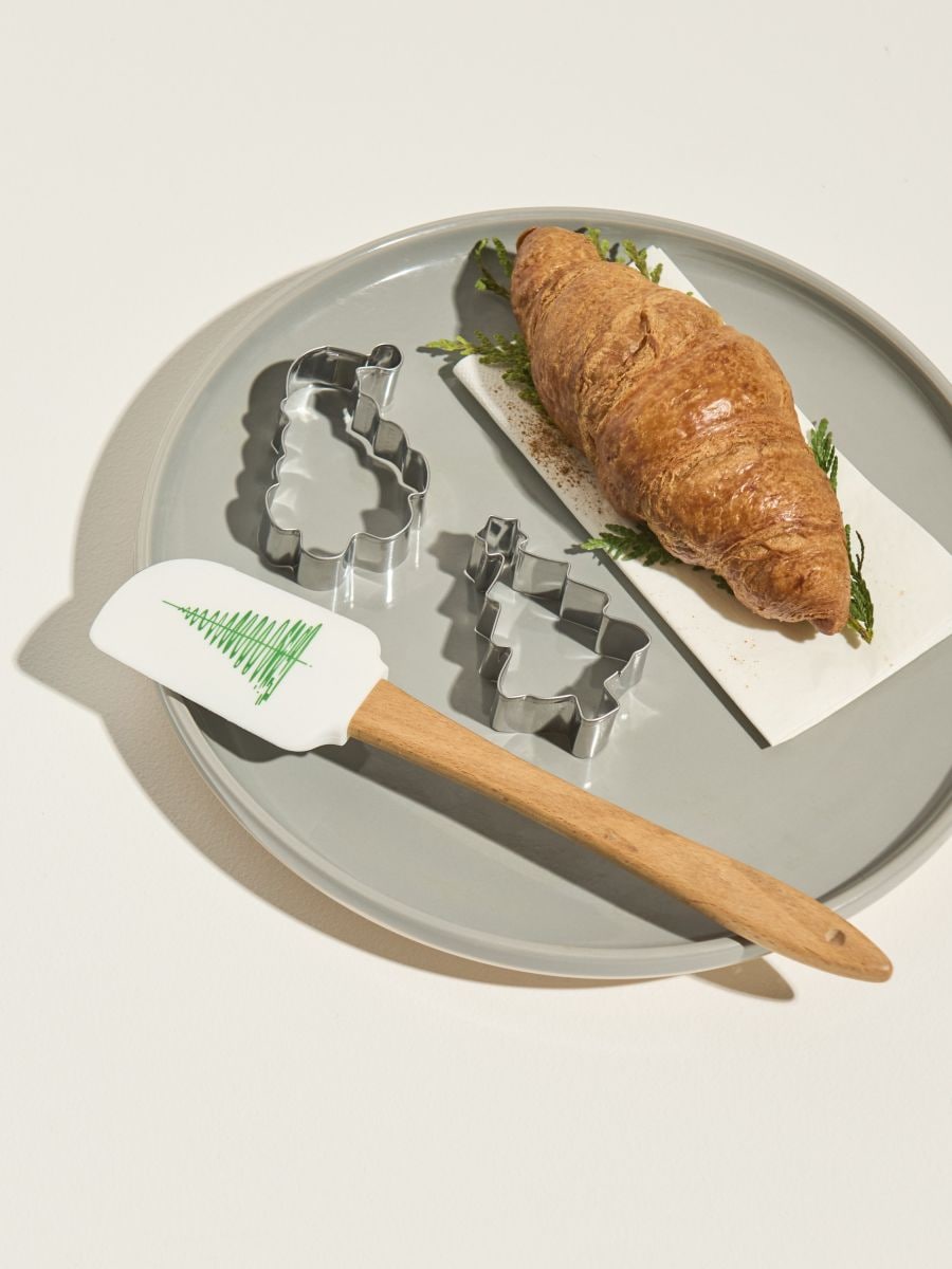 Комплект: форми за печене и шпатула - бежово - SINSAY